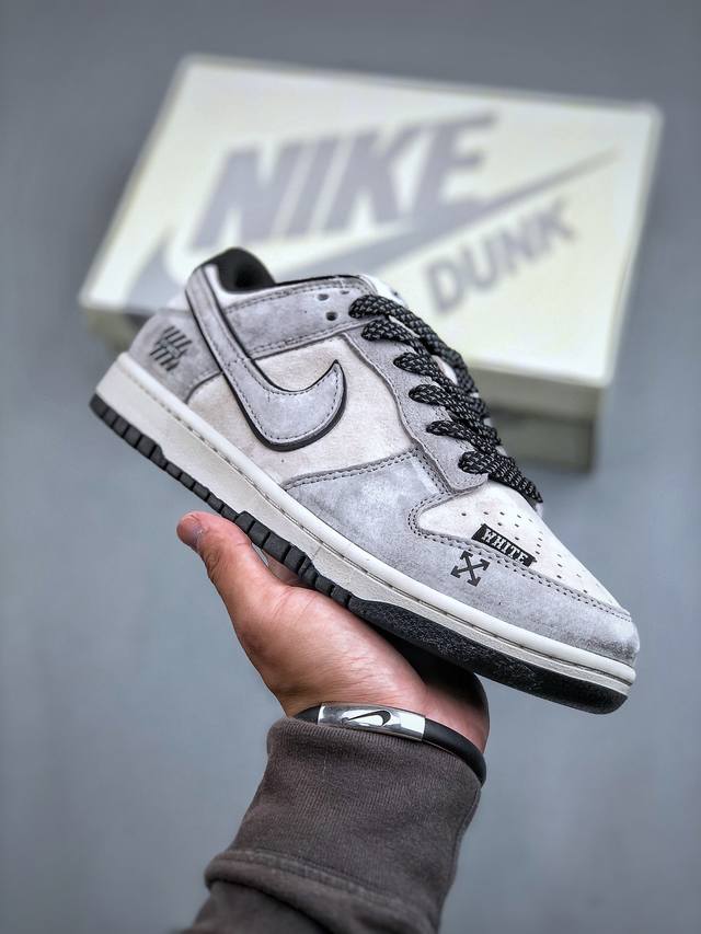 Nike SB Dunk Low OFF-WHITE联名-猪八蓝勾 周年高端定制 低帮休闲板鞋 DQ1098-521 #定制鞋盒 大厂纯原品质出货 超高清洁度