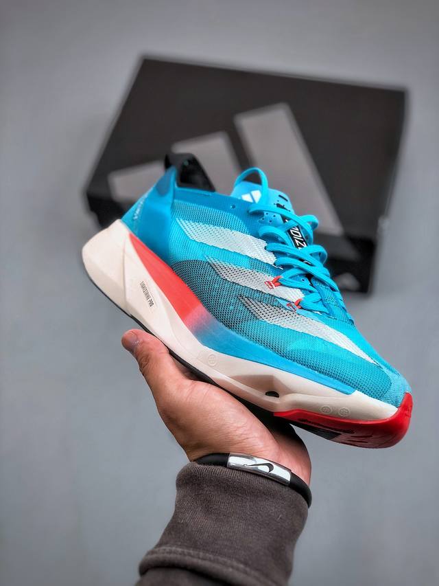 Adidas阿迪达斯adidas Adizero Adios Pro 3 耐磨减震专业跑步鞋 货号：ID8473 尺码：36-45 半