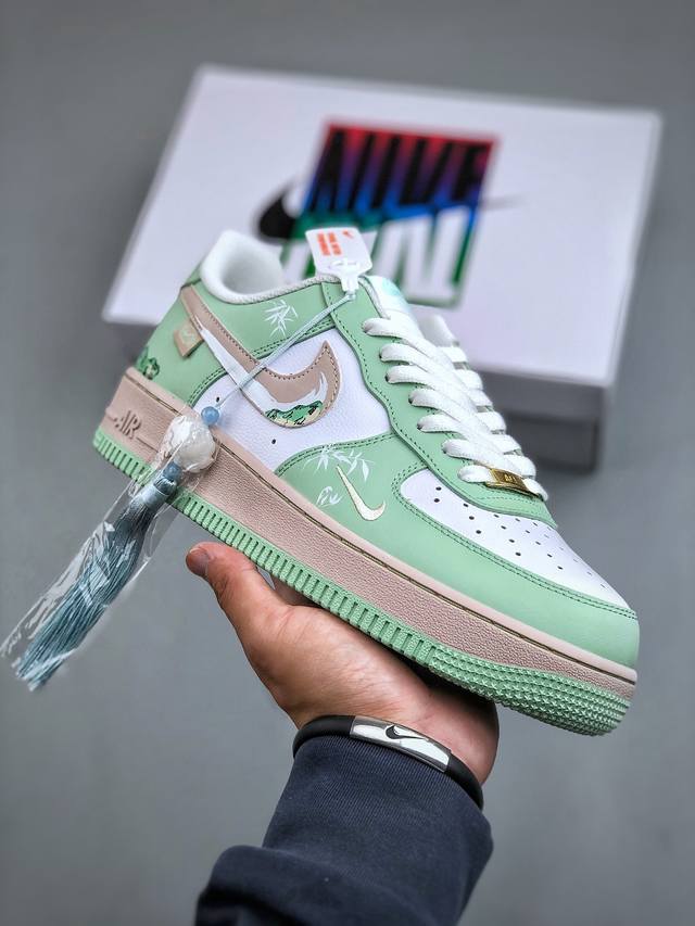 Nike Air Force 1'07 Low Jianlou house 陋室铭 空军一号低帮休闲板鞋 DB3301-099 #山不在高，有仙则名。水不在深，