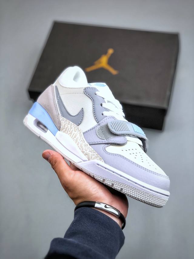 Nike Air Jordan Legacy 312 Low 白灰兰 原厂私磨 原厂纸板 原厂盒装 完美走线 进口头层皮 致力打造精致。乔丹篮球鞋系列 号称 “