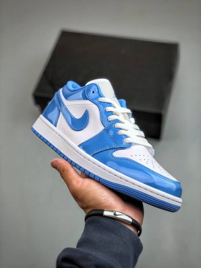 过验版本 Nike Air Jordan 1 Low OG AJ1 乔1 白蓝 目前市售最高品质出货 原鞋开发 平台订单专用代工流水线打造 一眼公司货既视感 每