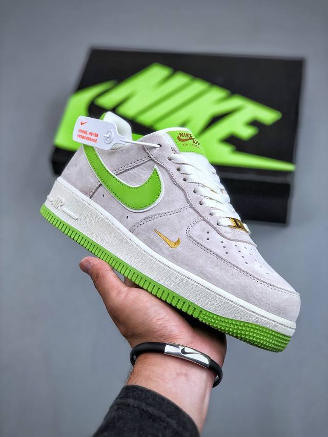 Nike Air Force 1'07 Low 小勾青麂皮 空军一号低帮休闲板鞋 #原厂麂皮 原楦原纸板 纯正版型 正品NFC感应芯片 高清洁度 内置全掌气垫货