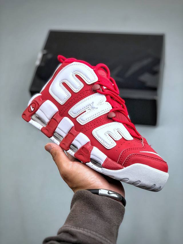 CK版本 Nike Air More Uptempo 96 QS 皮蓬 初代系列经典高街百搭休闲运动文化篮球鞋 902290 600尺码：40-47 半