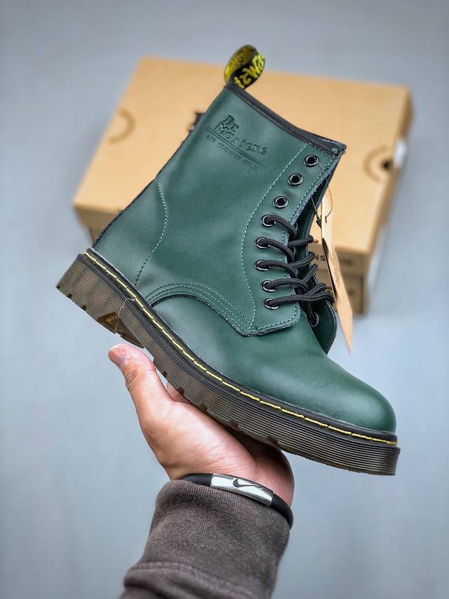 著名工鞋品牌-马汀博士Dr. Martens Bex 8-Eye Boot 1460系列复古八孔系带全皮马丁靴 尺码：36-45