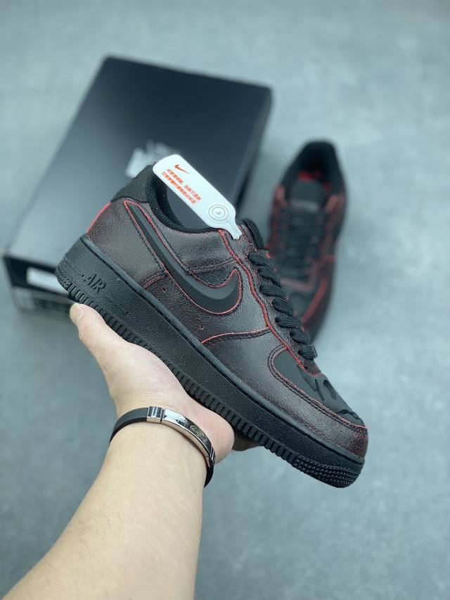 Nike Air Force 1 Low 万圣节 原楦头原纸板 打造纯正空军版型 专注外贸渠道 全掌内置蜂窝气垫 原盒配件 原厂中底钢印、拉帮完美 货号：HV2