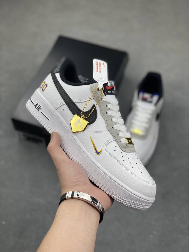 工厂套现 原本地 版本 独家实拍Nike Air Force 1 Low Ken Griffey 白黑金 官方同步 原装级别 原楦头原纸板 打造纯正空军版型#专