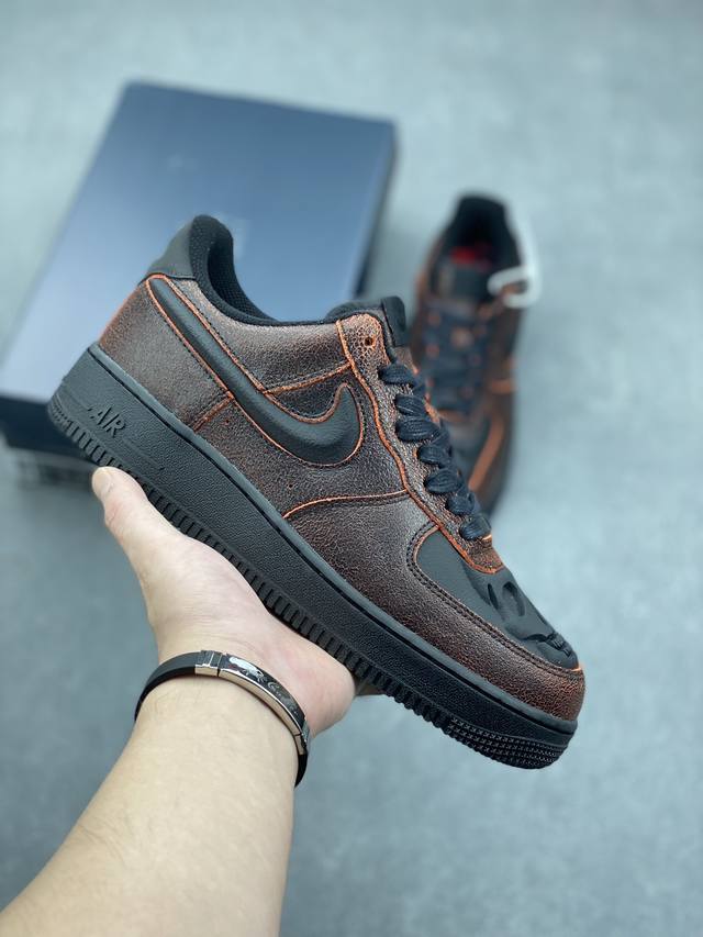 NK Nike Air Force 1 Low 07 Halloween 2024 酒红色 原楦头原纸板 打造纯正低帮空军版型 专注外贸渠道 全掌内置蜂窝气垫