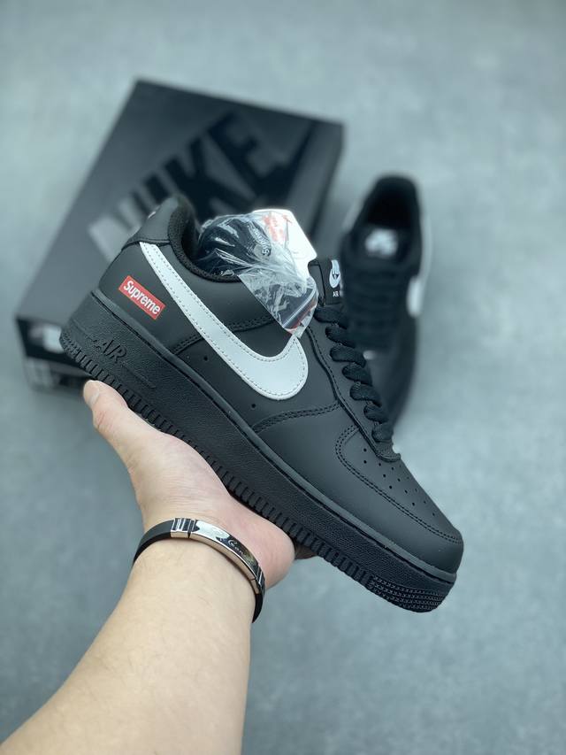 Nike Air Force 1 Low 黑白勾sup 空军一号低帮运动休闲板鞋 原楦头原纸板 打造纯正空军版型 专注外贸渠道 全掌内置蜂窝气垫 原盒配件 原厂