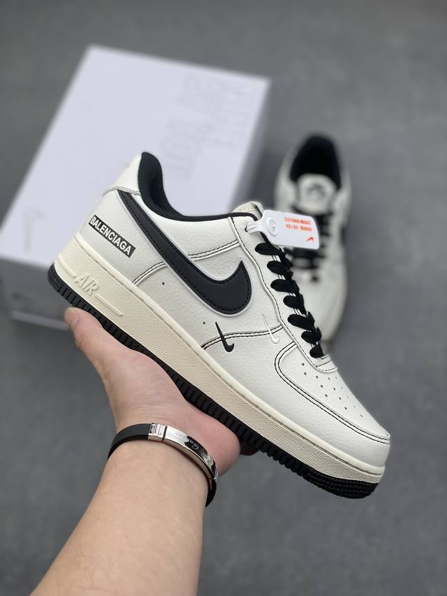 NK Air Force 1‘07 Low 定制款抽屉盒 空军一号低帮休闲板鞋 定制皮料 原楦原纸板 纯正版型 高清洁度 内置全掌气垫 货号：CW2288-11