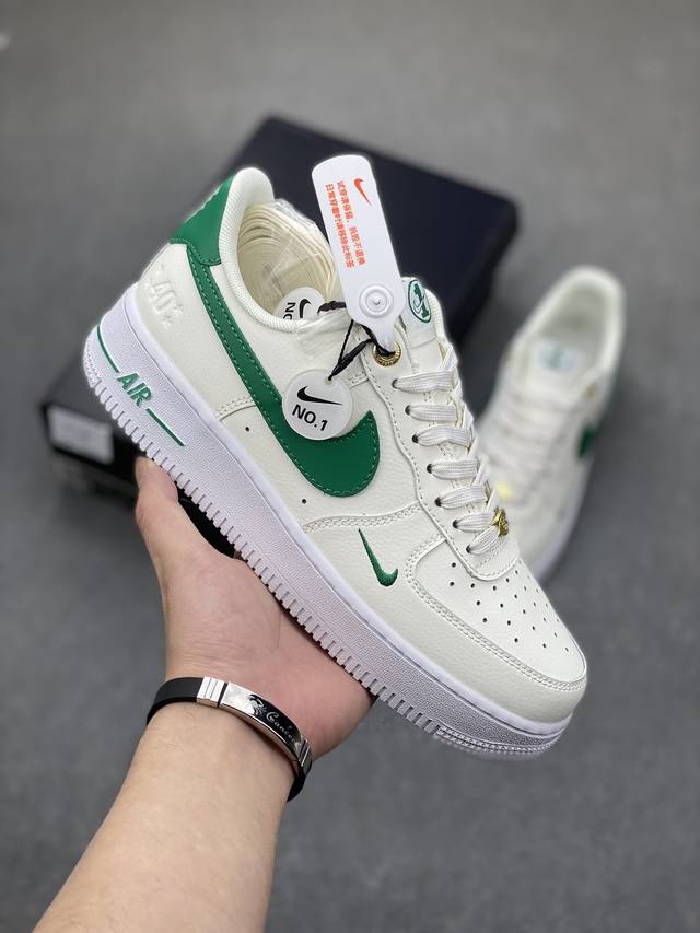 p140 独家实拍 No.1版本 遥遥领先 纯原级别 Nike Air Force 1 Low “40周年绿” 货号：DQ7658-101 原厂冲刀皮料切割干净