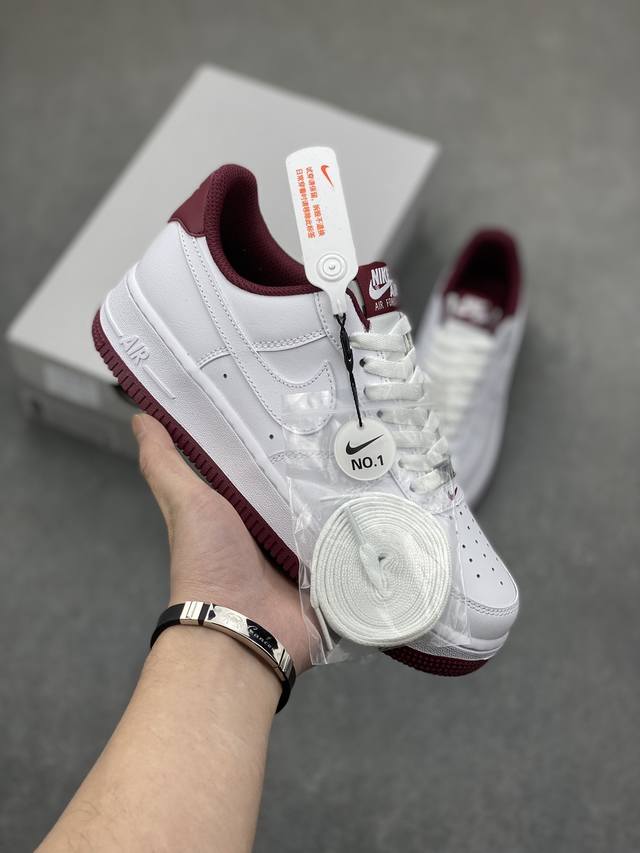 放店140 白酒红 独家实拍 No.1版本 遥遥领先 纯原级别 Nike Air Force 1 Low “白酒红” 货号：DH7561-106 原厂冲刀皮料切