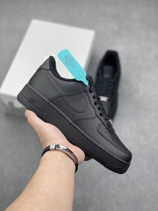 Nike Air Force 1 Low “全黑” 原楦原纸板 打造纯正空军 专注外贸渠道 全掌内置蜂窝气垫 原盒配件 原厂中底钢印、拉帮完美！ 货号：女码DD