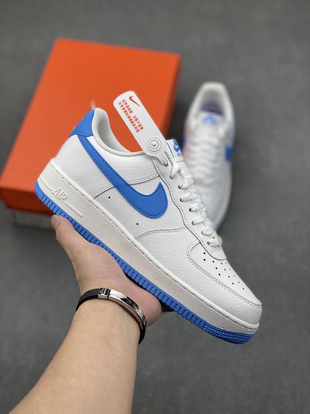 Nk Air Force 1'07 Low 白蓝 空军一号低帮休闲板鞋 原楦头原纸板 打造纯正空军版型#专注外贸渠道 全掌内置蜂窝气垫 #原盒配件 原厂中底钢印