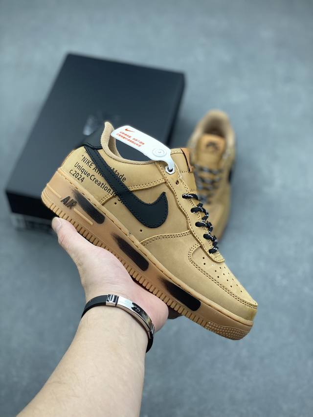 真标耐克Nike Air Force 1 Low '07 配色低帮空军一号休闲板鞋 定制头成皮料原楦原纸板 水晶双色大底内置全掌气垫 货号：CJ9179-200