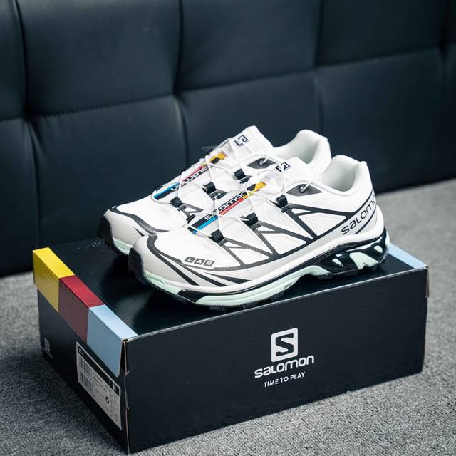 放店190 Salomon XT-6 GTX 萨洛蒙户外越野跑鞋 鞋面采用SENSIFIT贴合技术 全方位贴合包裹脚型 鞋跟部鞋底牵引设计 提供强大的抓地性能