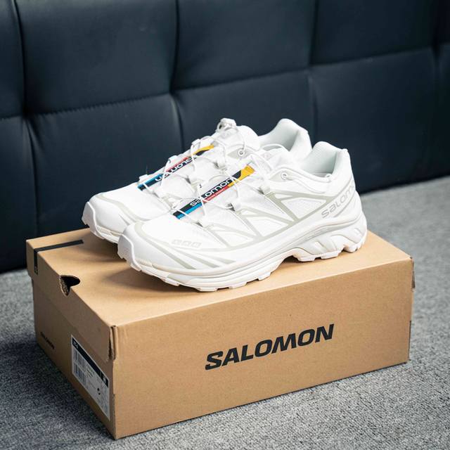 放店190 Salomon XT-6 GTX 萨洛蒙户外越野跑鞋 鞋面采用SENSIFIT贴合技术 全方位贴合包裹脚型 鞋跟部鞋底牵引设计 提供强大的抓地性能