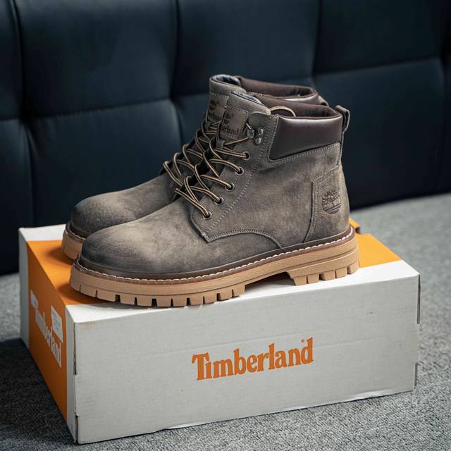 新货#Timberland添柏岚 天伯伦户外中帮休闲大黄靴系列 广东大厂品质 原盒原包装 面料采用意大利顶级磨砂细纹牛皮 搭配防臭防腐真皮乳胶鞋垫 给您完美的穿