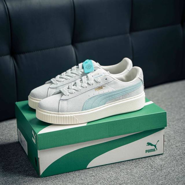 PUMA SUEDE PLATFORM CORE 彪马 蕾哈娜 松糕鞋厚底板鞋 货号：363559 14 尺码：36 36.5 37.5 38 38.5 39