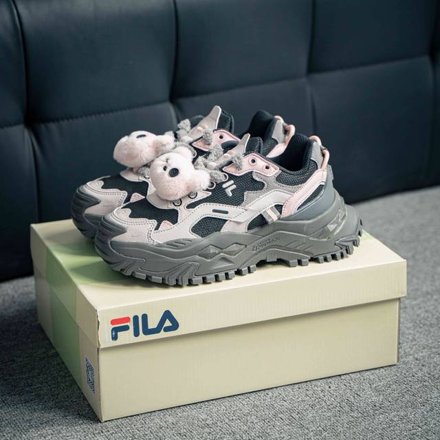 FILA FUSION斐乐潮牌 织物合成革 舒适百搭防滑耐磨 低帮 生活休闲鞋 货号：T12W441005FTL 尺码：35 36 36.5 37.5 38 3