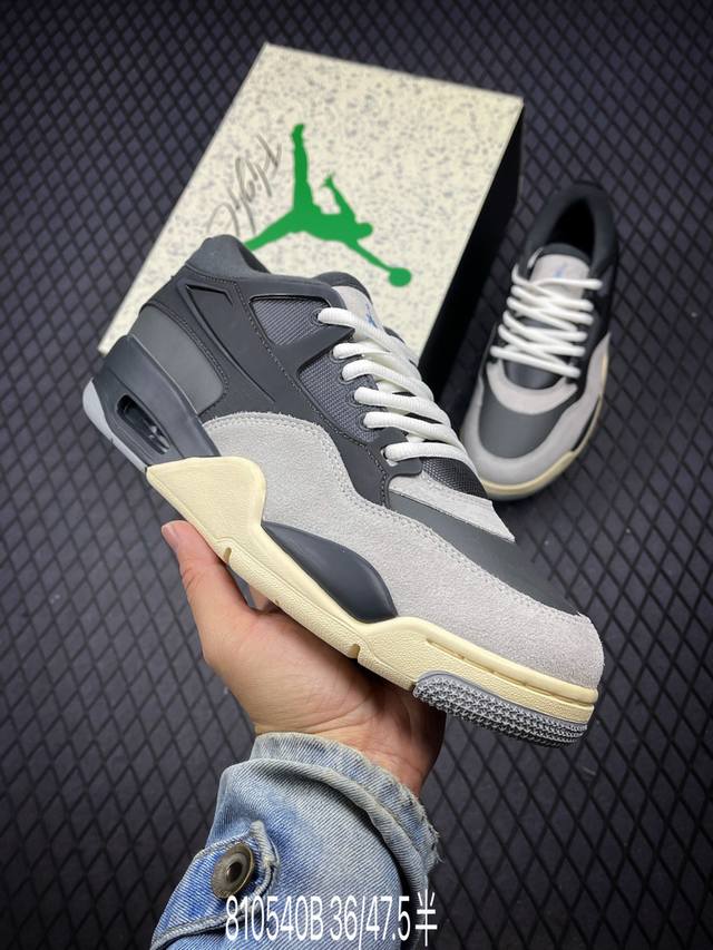 公司级Nike Air Jordan 4 RM 防滑 低帮 复古篮球鞋 橡胶耐磨防滑大底 原档案原楦数据开发 原盒配件 原厂中底钢印 正确版本 货号:FQ794