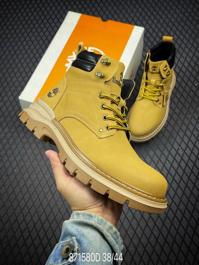 新货#Timberland添柏岚 天伯伦户外高帮休闲大黄靴系列 #广东大厂品质 冬季防寒户外专用 日常随意搭配 原盒原包装 #24ss新款 时尚潮流搭配 面料采