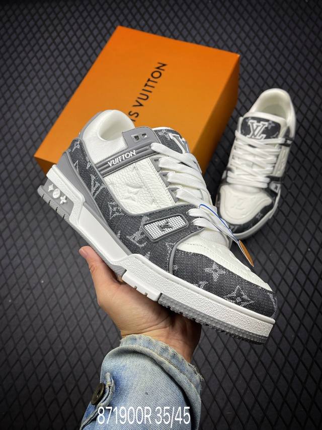 Tyler x Louis Vuitton 路易威登 LV Trainer 联名款 低帮休闲板鞋 海淘代购同渠道品质 高端零售 外贸充正专供 原版购入开发 ZP