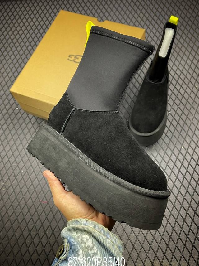 F全网最齐 ugg 90个配色 市面顶级版本 UGG 铅笔靴5cm厚底 长筒 小红书爆款 广州外贸大厂生产 鞋头到鞋垫真羊皮毛一体 独立外盒包装 芯片 带防水工