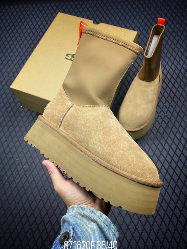 F全网最齐 ugg 90个配色 市面顶级版本 UGG 铅笔靴5cm厚底 长筒 小红书爆款 广州外贸大厂生产 鞋头到鞋垫真羊皮毛一体 独立外盒包装 芯片 带防水工