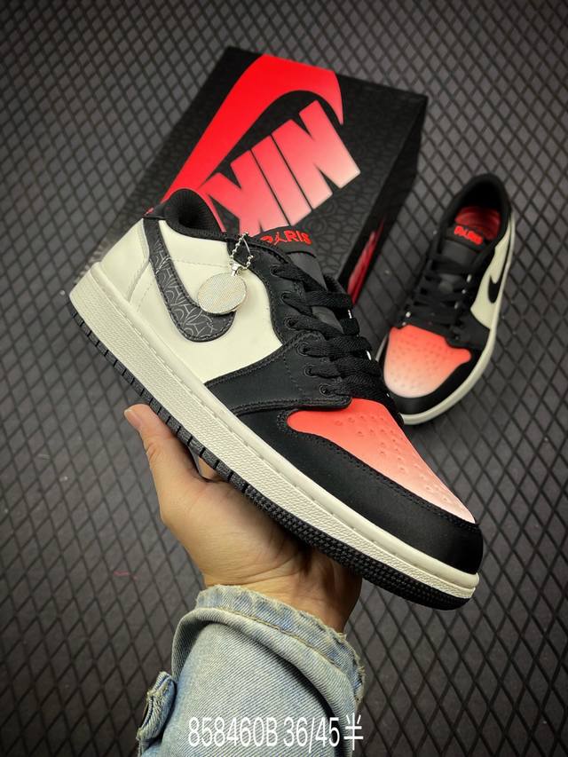 公司级Nike Air Jordan 1 Low AJ1乔1低帮休闲板鞋 同步官方配色 头层皮打造 正确满胶鞋垫 四线拉帮 原厂织唛标 鞋舌高弹海绵填充 官方货