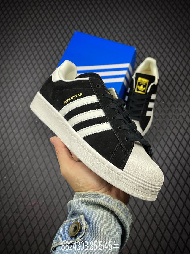 真标阿迪达斯Adidas三叶草 Originals Superstar贝壳头系列低帮经典百搭休闲运动板鞋 货号:JH9159 尺码:35.5 36 36.5 3