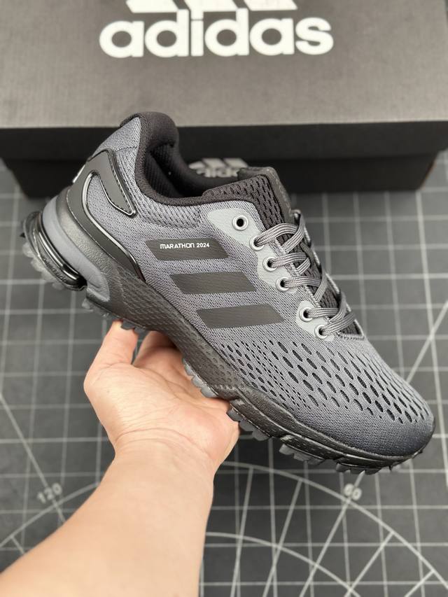 阿迪达斯Adidas Sports life shoes织物减震防滑耐磨透气 低帮跑步鞋 马拉松贾卡轻质透气休闲运动跑鞋登山鞋 鞋底搭载Continental马