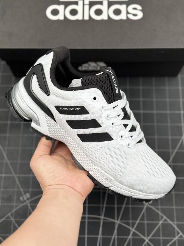 阿迪达斯Adidas Sports life shoes织物减震防滑耐磨透气 低帮跑步鞋 马拉松贾卡轻质透气休闲运动跑鞋登山鞋 鞋底搭载Continental马