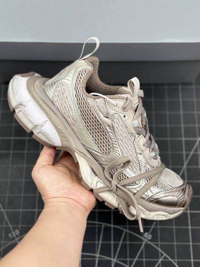 VG版 法国高端奢侈品牌-巴黎世家BALENCIAGA 10代3XL Sneakers 3+系列低帮复古阔型底姥爹风潮流百搭休闲慢跑鞋 男女鞋配件防尘袋及附送鞋