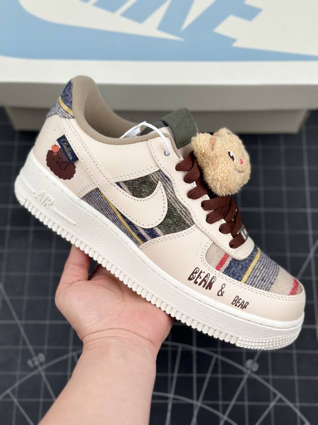 秋冬暖意,特色民族图腾印花限时定制！美国百年羊毛品牌Pendleton x Nike Air Force 1’07 Low 空军一号经典低帮百搭休闲运动板鞋“米