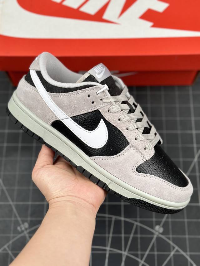 Nk Dunk Low ”Light Smoke Grey Anthracite“ SB灰色调 SB低帮休闲板鞋 #鞋面采用浅烟灰色的翻毛皮和无烟煤色的皮革，提