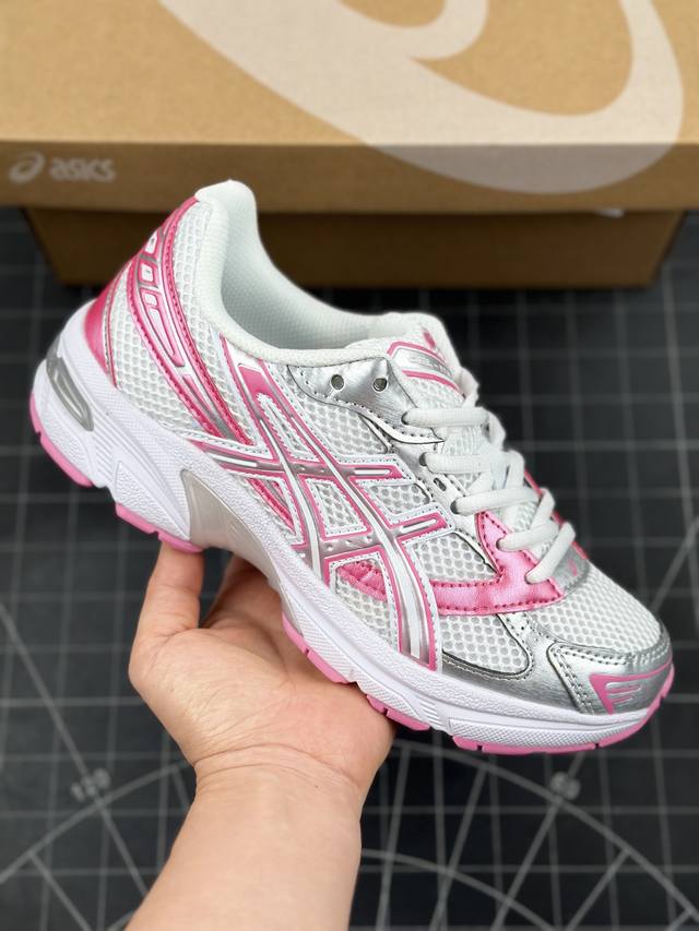 Asics Tiger GEL-1 亚瑟士户外风低帮休闲运动跑步鞋 #鞋款选用网眼与皮革相接，复古而富有层次感。Ortholite 鞋垫+搭载着 GEL 缓震胶