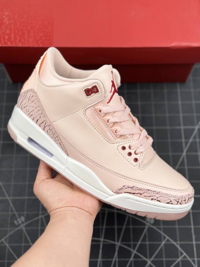 情人节 AJ3 颜值不低！耐克Nike Wmns Air Jordan 3 Retro Valentine's Day 迈克尔 乔丹AJ3代中帮复古休闲运动文化