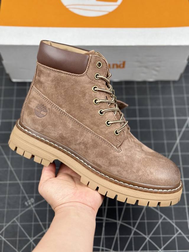 新货#Timberland添柏岚 天伯伦经典户外休闲大黄靴系列 广东大厂品质 原盒原包装 面料采用意大利顶级磨砂细纹牛皮 搭配防臭防腐真皮乳胶鞋垫 给您完美的穿