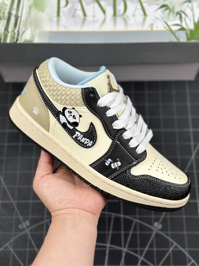 新款熊猫配色来袭,耐克Nike Air Jordan 1 Low SE Coconut Milk Black Panda AJ1乔丹一代低帮经典复古文化休闲运动