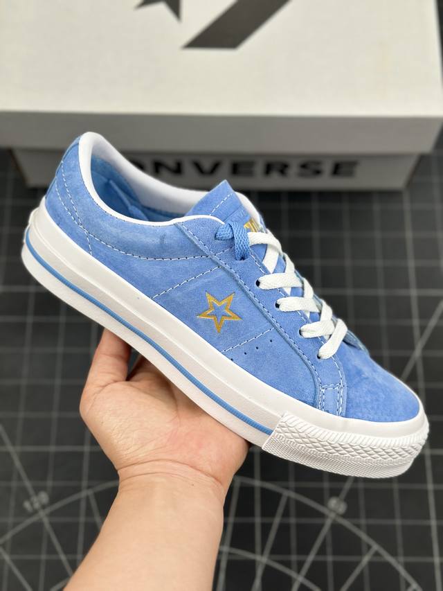 Converse One Star Pro 匡威官方 学院风新色彩 一星低帮麂皮滑板鞋 #采用优质麂皮 经典一颗星图案 烫金Logo设计 简约不简单活力四射 轻