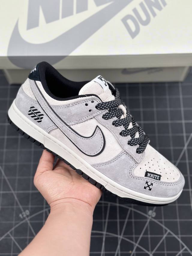 Nk SB Dunk Low OFF-WHITE联名-猪八蓝勾 周年高端定制 低帮休闲板鞋 #定制鞋盒 大厂纯原品质出货 超高清洁度 皮料切割干净无任何毛边 细