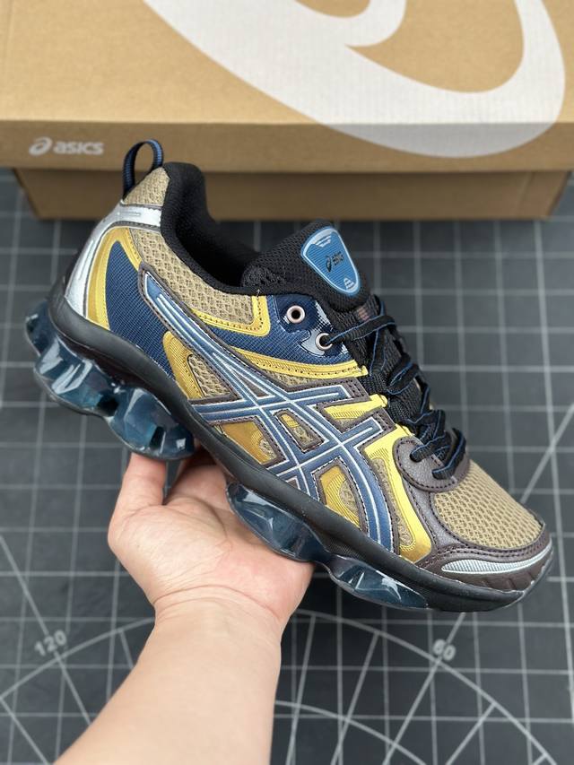 公司级Asics Gel-Quantum Kinetic 亚瑟士 复古休闲运动鞋厚底增高老爹鞋 #采用 GEL Scutoid 技术的橡胶鞋底。在拥有拥有相同外