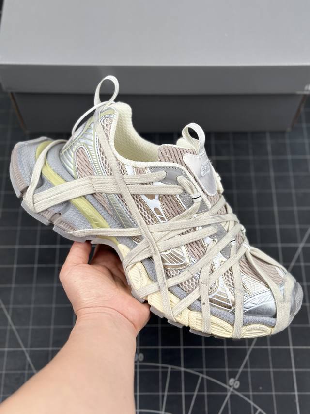 绑带款 法国高端奢侈品牌-巴黎世家BALENCIAGA 3XL Sneakers 3+系列低帮复古阔型底姥爹风潮流百搭休闲慢跑鞋 Balenciaga Phan