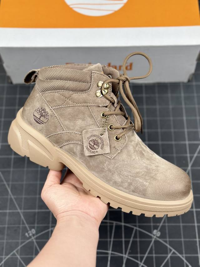 新货#Timberland添柏岚 天伯伦户外中帮休闲大黄靴系列 广东大厂品质 原盒原包装 面料采用意大利顶级磨砂细纹牛皮 搭配防臭防腐真皮乳胶鞋垫 给您完美的穿