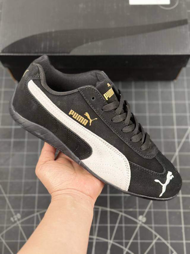 彪马 Puma Speedcat Og+ Sparco 黑金标 防滑耐磨 休闲运动鞋 支持侧踏时的踏步工作 即使在健身房等使用环境中也能确保透气性 像吸盘一样的