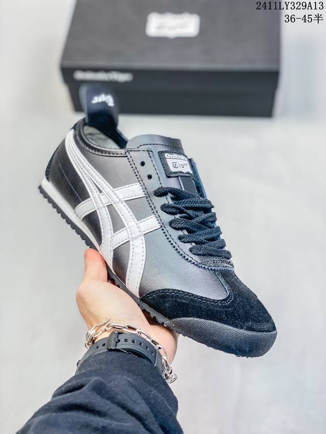 Onitsuka Tiger Mexico 66 亚瑟士鬼冢虎复古经典板鞋 产品从款式颜色造型上体现出追求舒适和细节的完美 鞋类更是推崇手工制作的严谨与完美 融