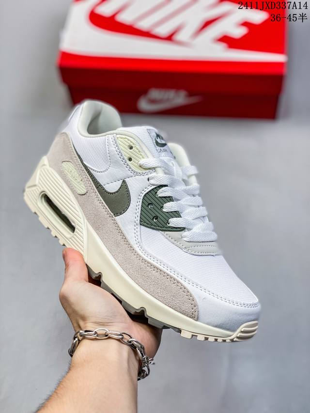 公司级nike Air Max 90初代系列低帮复古气垫百搭休闲运动慢跑鞋 尺码:36 36.5 37.5 38 38.5 39 40 40.5 41 42 4