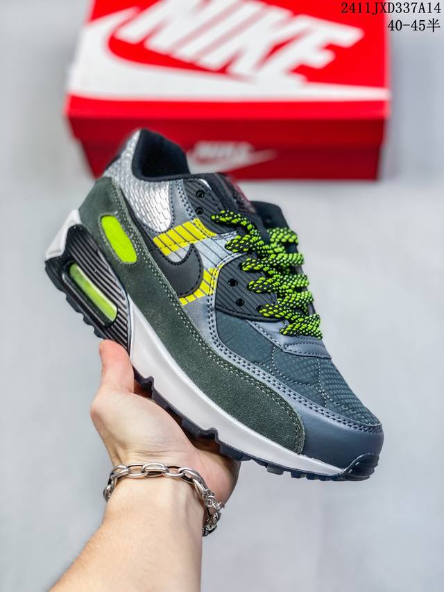 公司级nike Air Max 90初代系列低帮复古气垫百搭休闲运动慢跑鞋 尺码:36 36.5 37.5 38 38.5 39 40 40.5 41 42 4