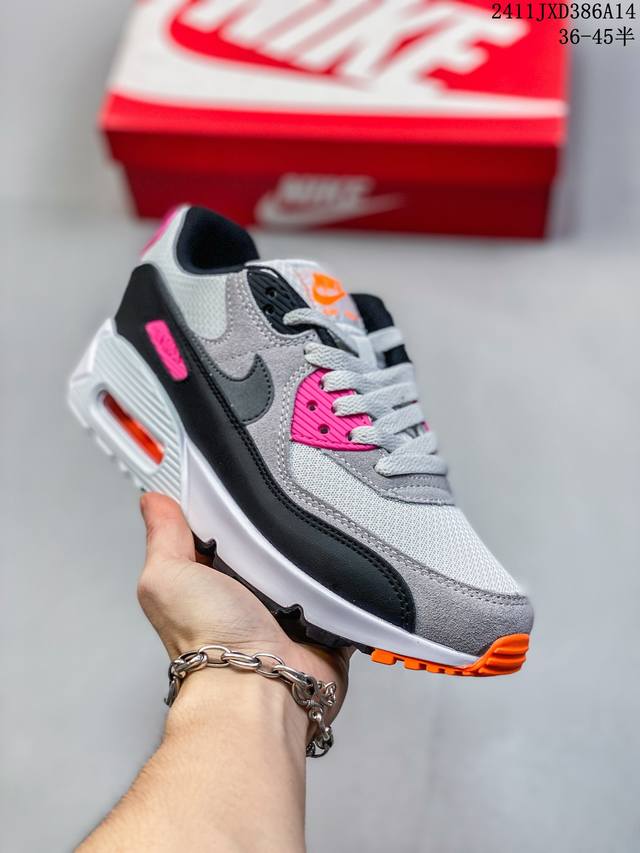 公司级nike Air Max 90 Se 初代系列低帮复古气垫百搭休闲运动慢跑鞋 货号:Cz2975-002 尺码：36-45半 编码：11Jxd386A14