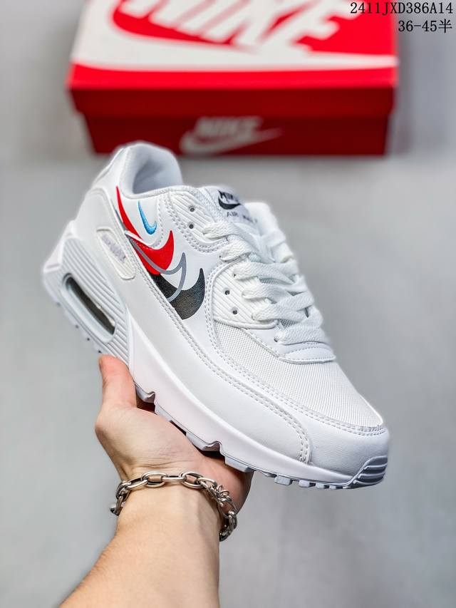 公司级nike Air Max 90 Se 初代系列低帮复古气垫百搭休闲运动慢跑鞋 货号:Cz2975-002 尺码：36-45半 编码：11Jxd386A14